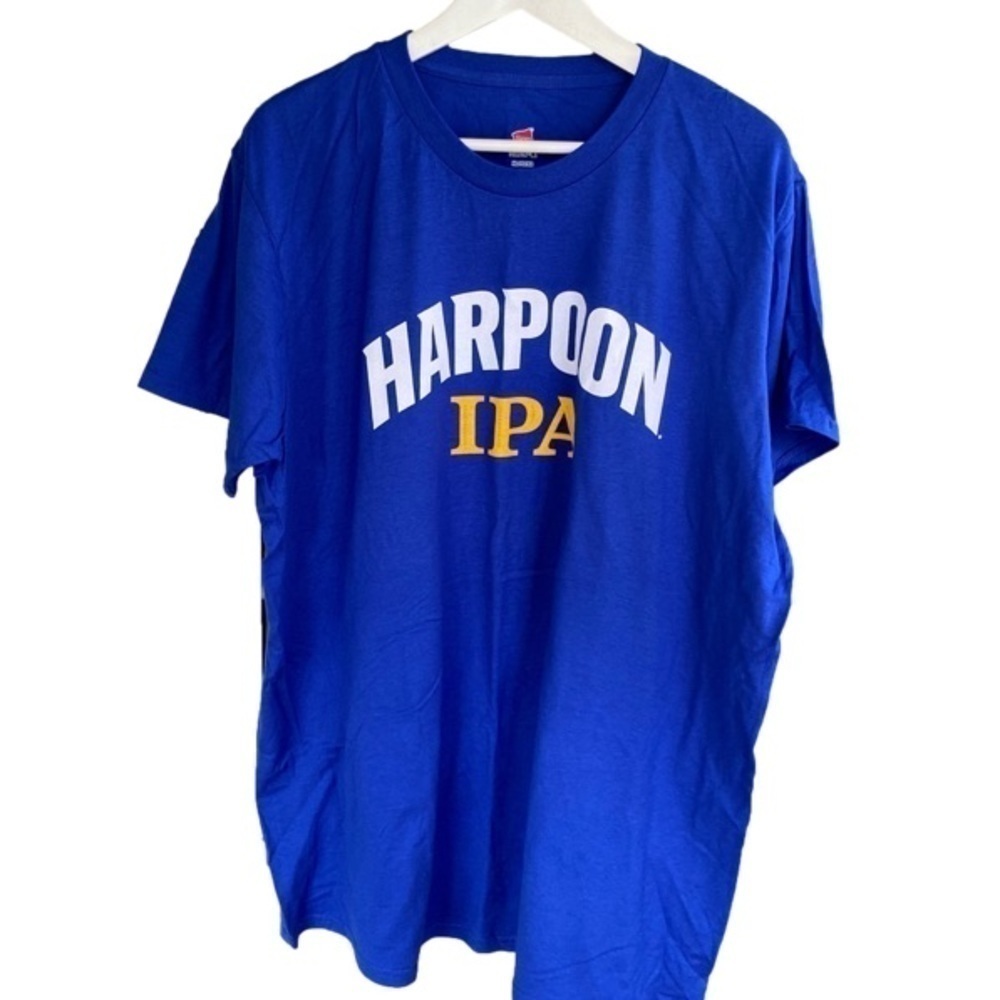 HARPOON IPA Tee Shirt Short Sleeve Royal Blue Unisex Size XL NWOT